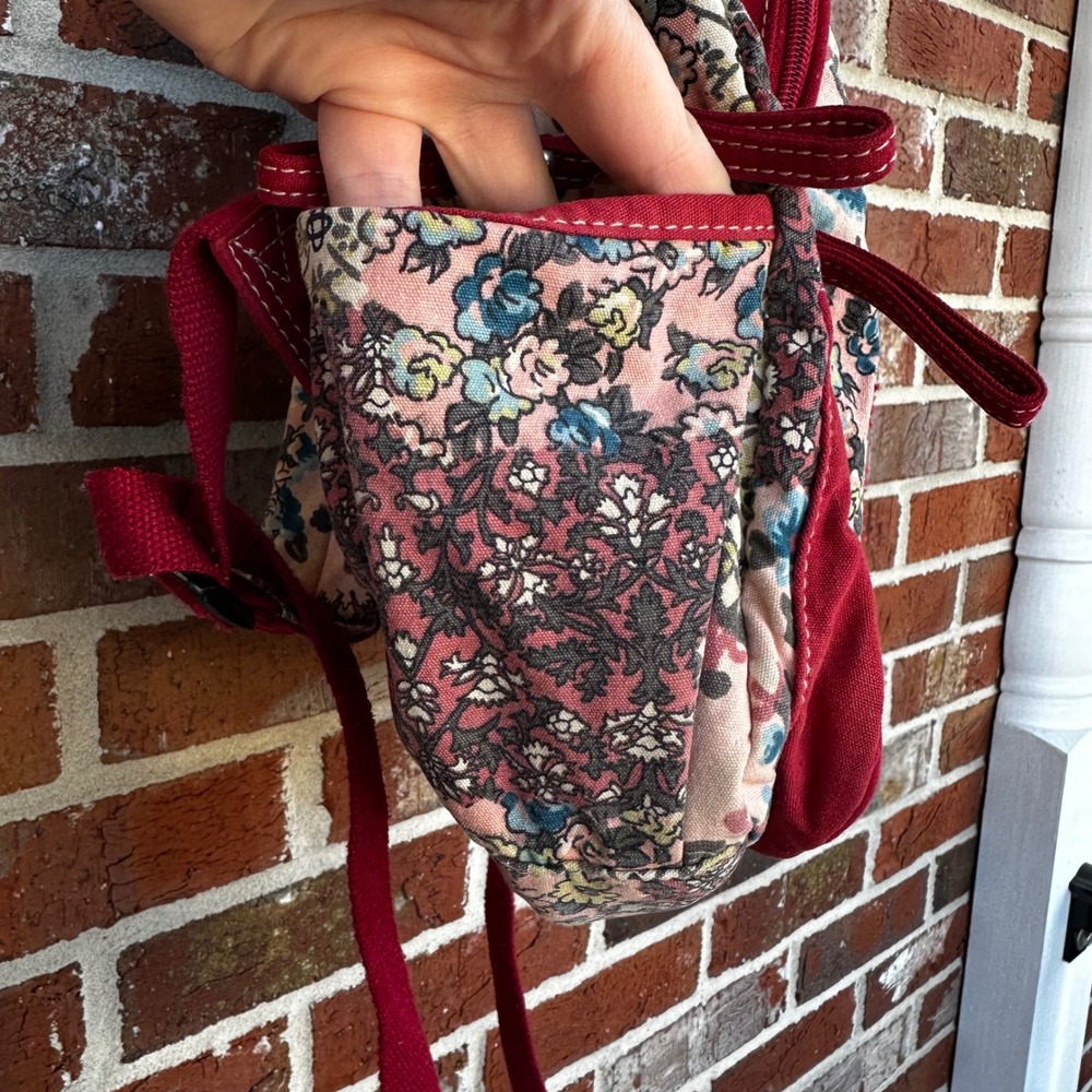 Unionbay Patchwork Backpack Love Peace Heart Flor… - image 2